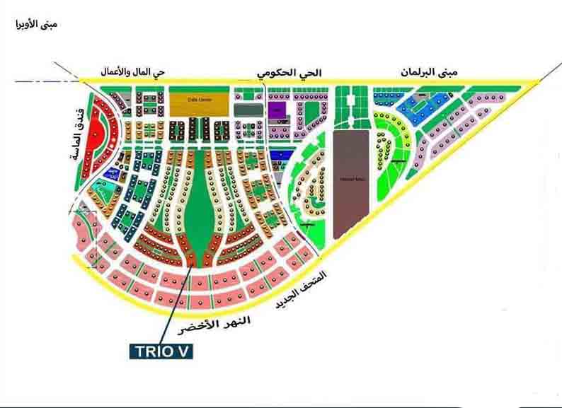 مول تريو في تاور العاصمة الإدارية الجديدةMall Trio V Tower New Capital تجاري - اداري - طبي