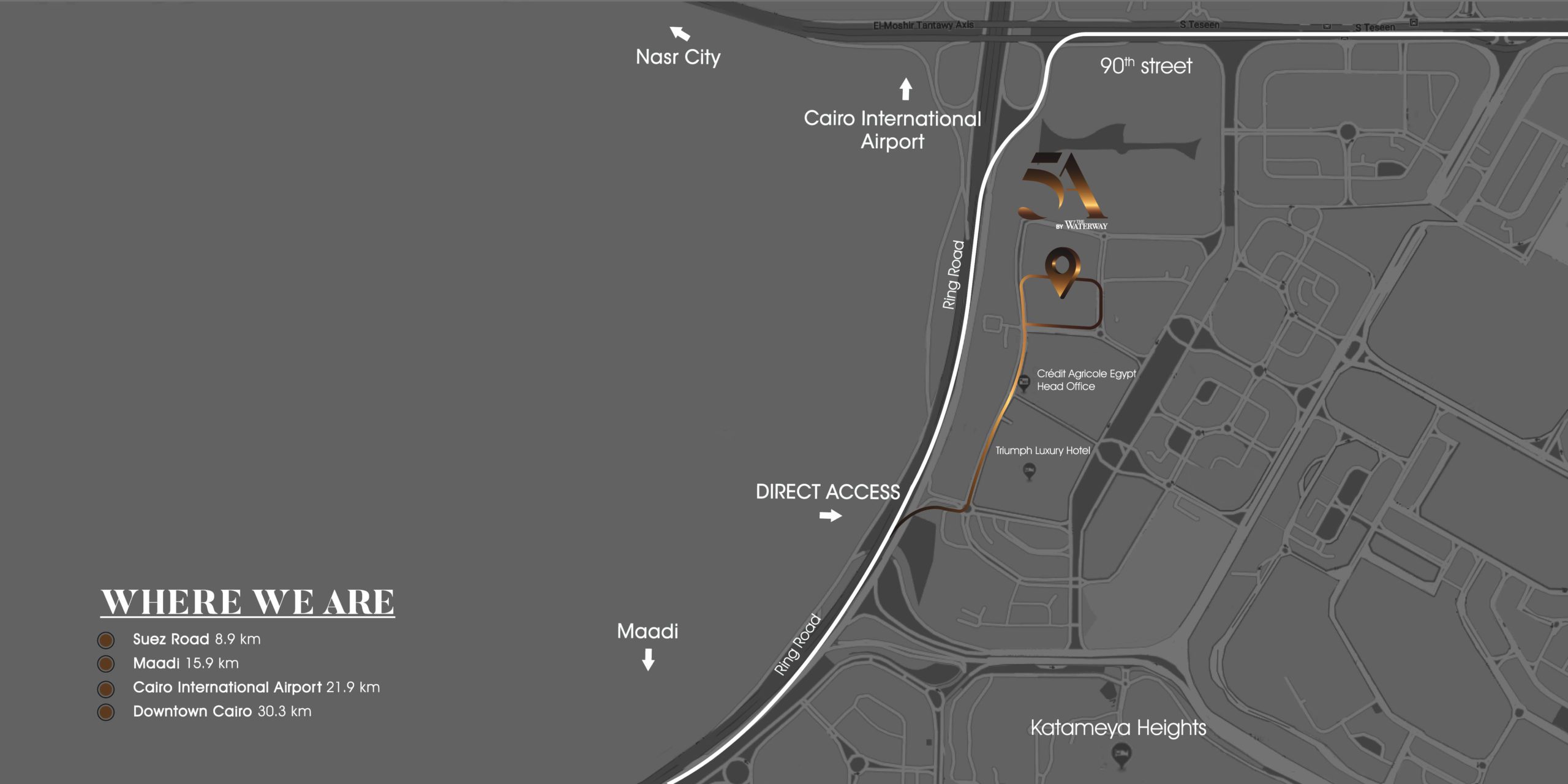 مول5A التجمع الخامس - Mall 5A The Waterway Fifth Settlement