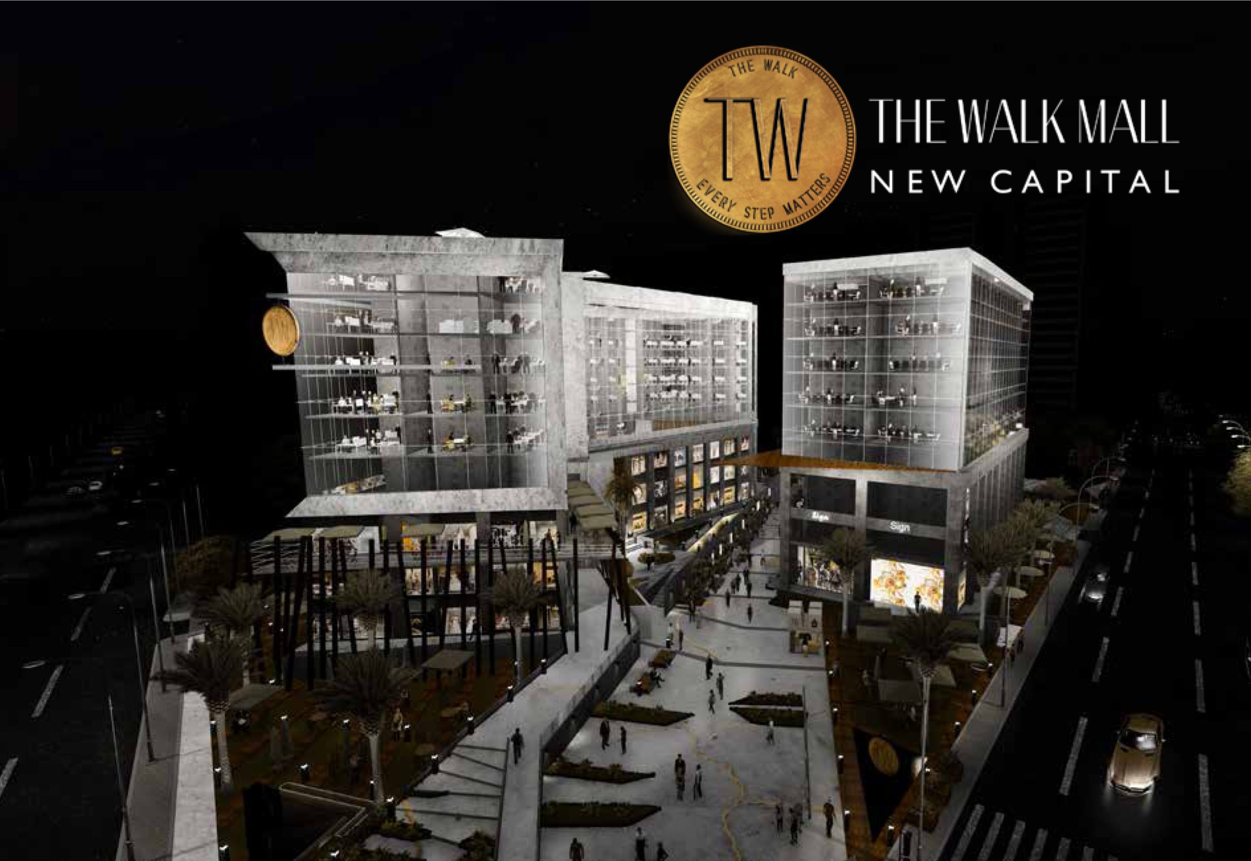 مول ذا ووك العاصمة الإدارية الجديدةMall The Walk New Capital تجاري - اداري - طبي