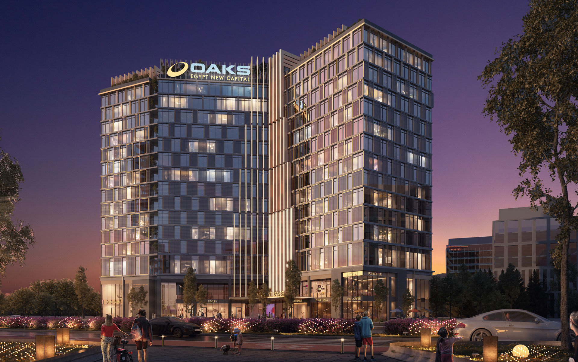 مول اوكس ايجيبت العاصمة الإدارية الجديدةMall Oaks Egypt New Capital تجاري - فندقي