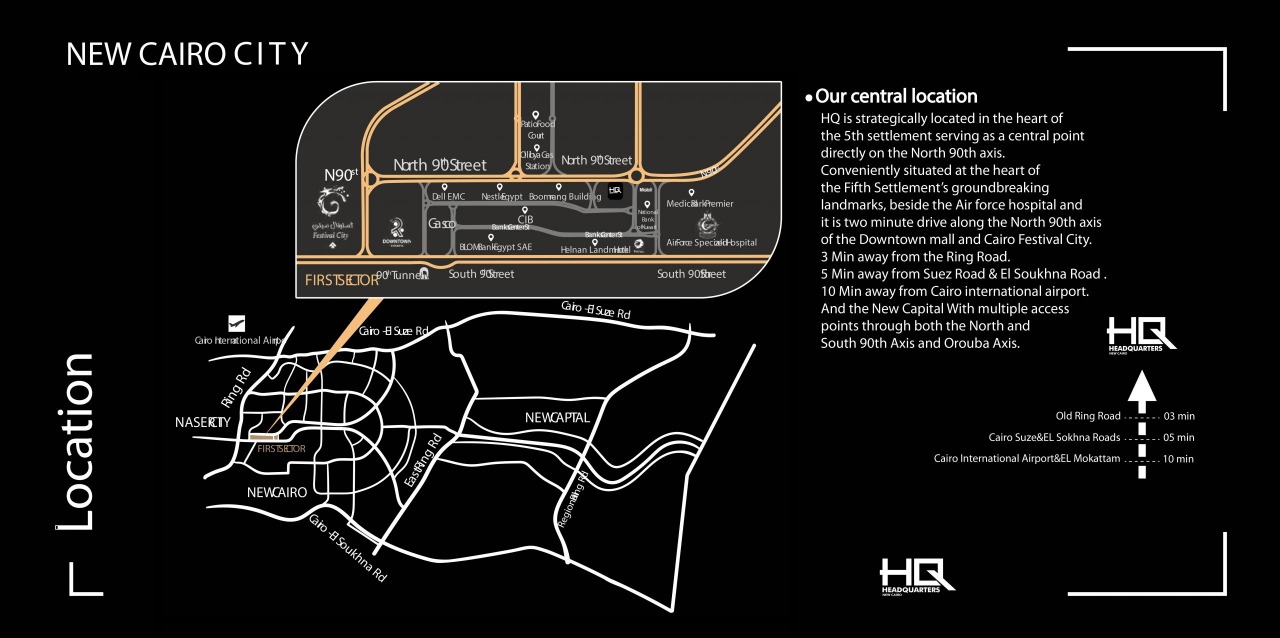 مول هيد كوارترز التجمع الخامس - ((HQ)) Mall Headquarters Fifth Settlement