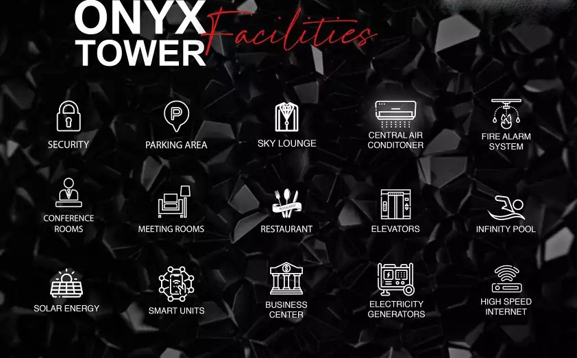 مول اونيكس تاور العاصمة الإدارية الجديدةMall ONYX Tower New Capital  تجاري - اداري - طبي