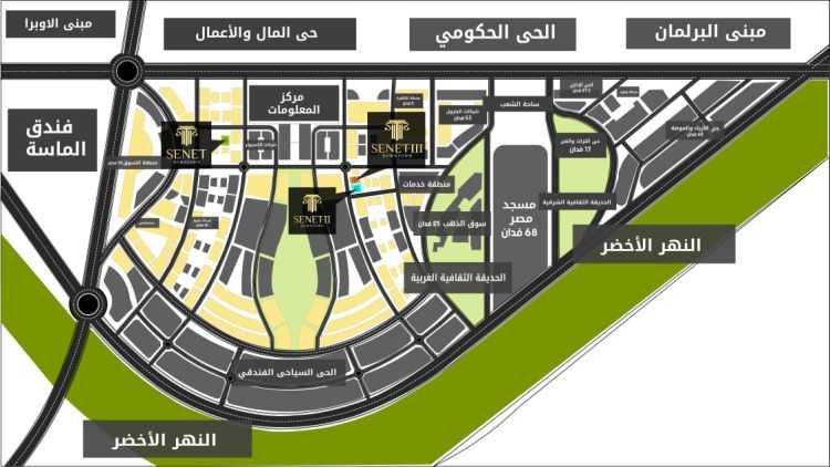 مول سينت 3 العاصمة الإدارية الجديدةMall Senet 3 New Capital تجاري - اداري