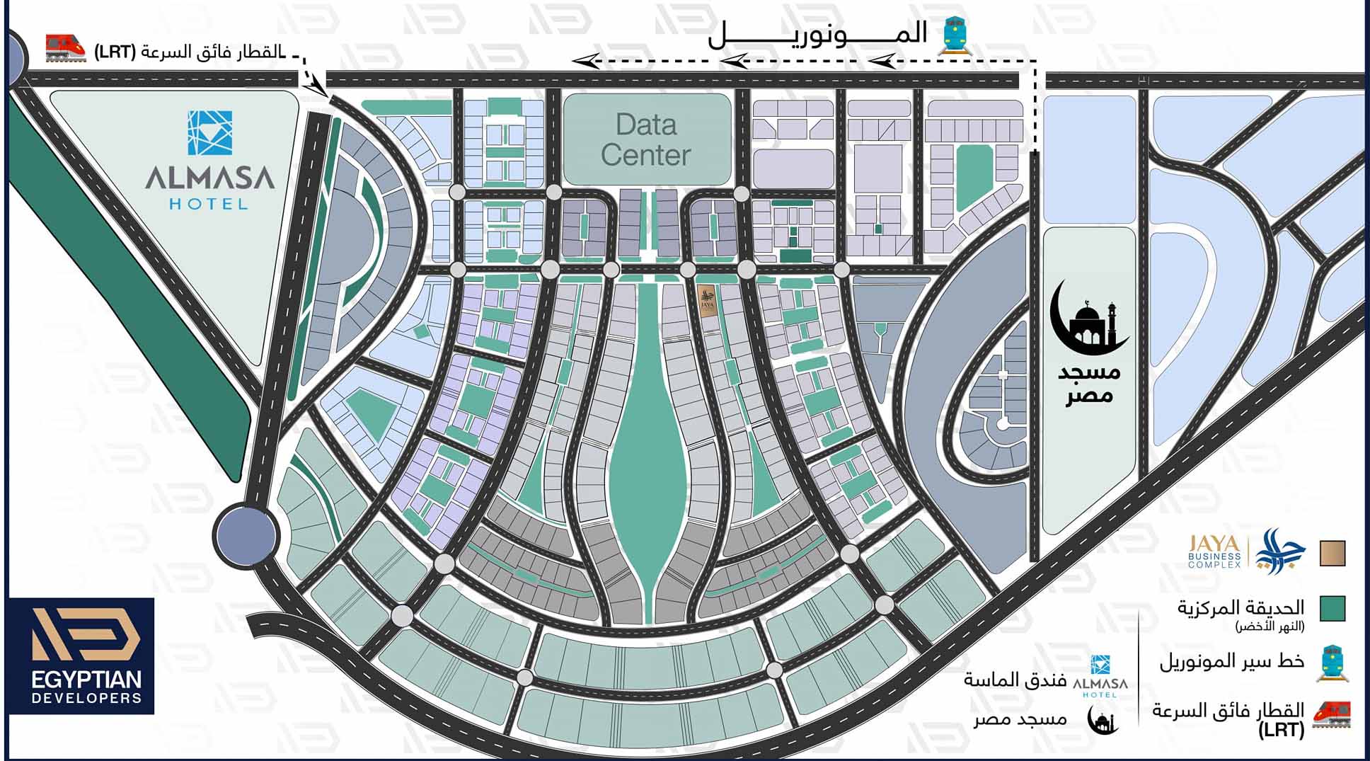 مول جايا بيزنس كومبلكس تاور العاصمة الإدارية الجديدةMall Jaya Business Complex New Capital تجاري - اداري