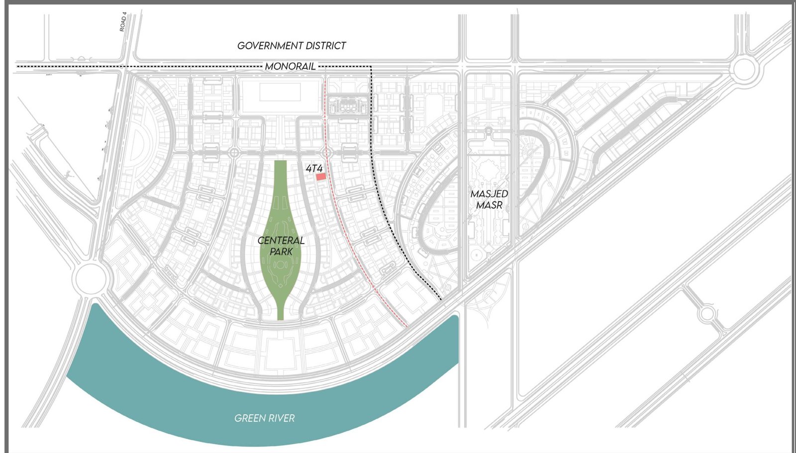 مول 4T4 تاور العاصمة الإدارية الجديدةMall 4T4 Tower New Capital تجاري - فندقي