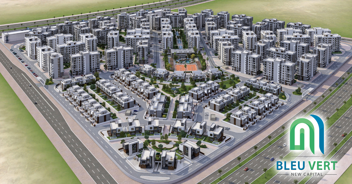 كمبوند بلوفيرت العاصمة الادارية الجديدة - Compound Bleu Vert New Capitalسكني