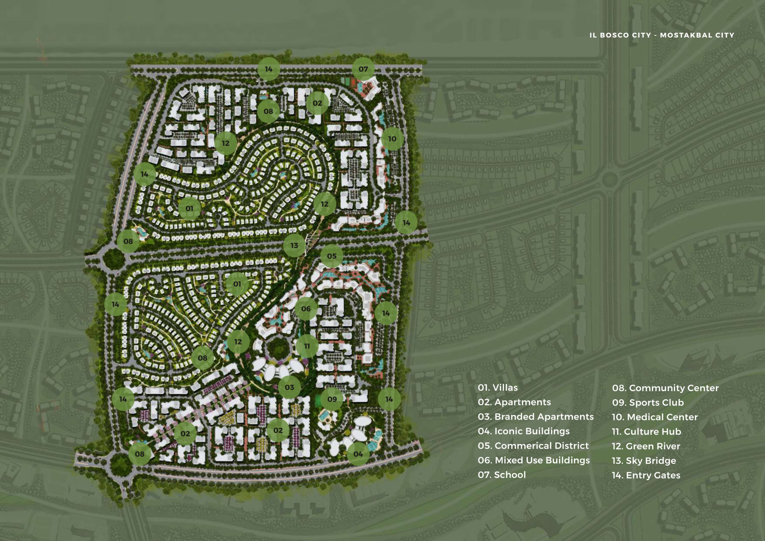 كمبوند البوسكو سيتى التجمع الخامس - Compound IL Bosco City Fifth Settlement