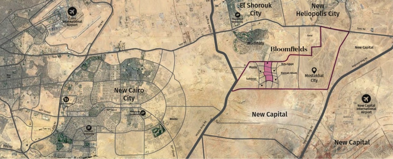 كمبوند بلوم فيلدز المستقبل سيتي - Compound Bloomfields Al Mostakbal City