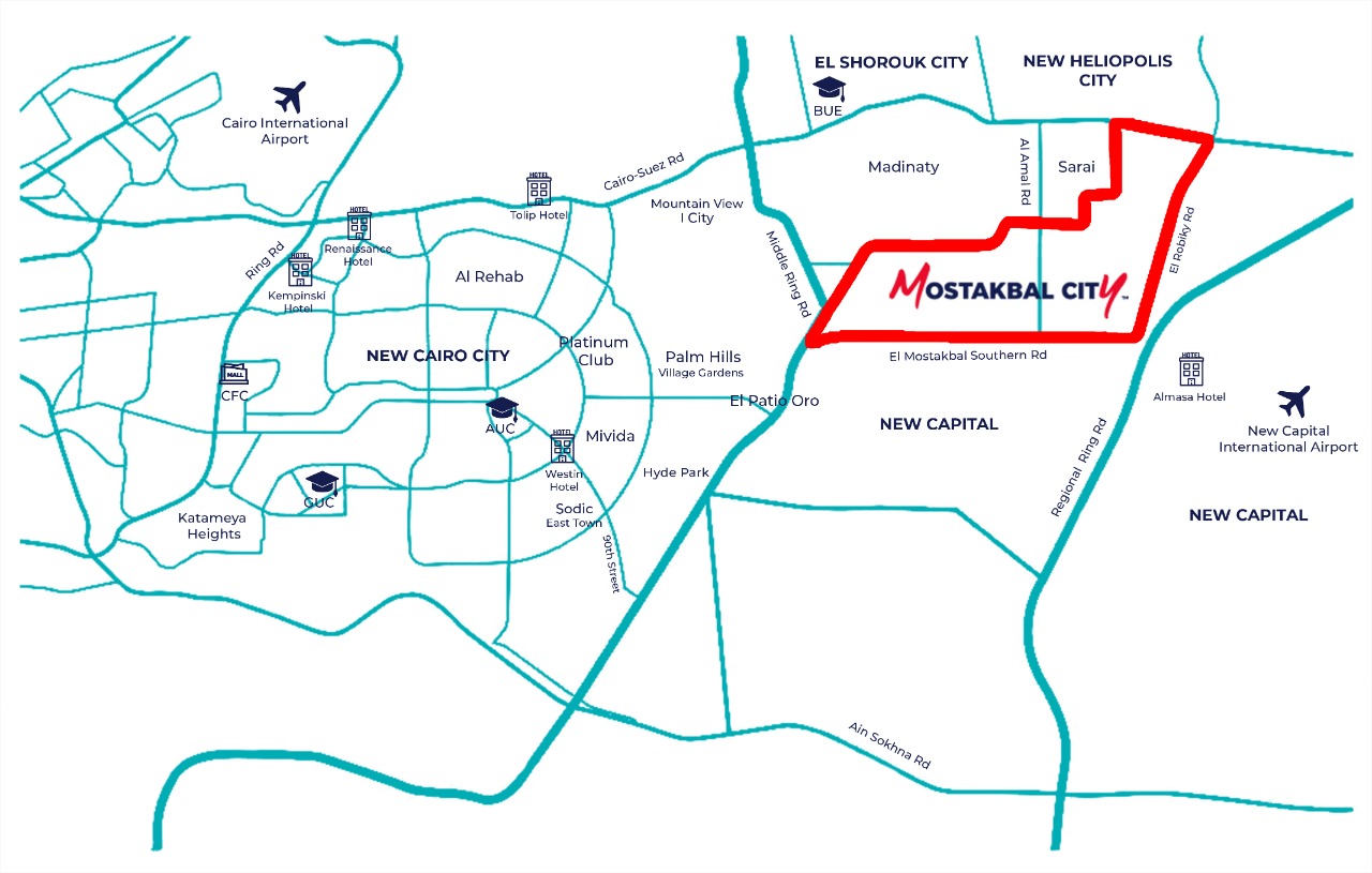 كمبوند هاب تاون المستقبل سيتي - Compound HapTown Al Mostakbal City