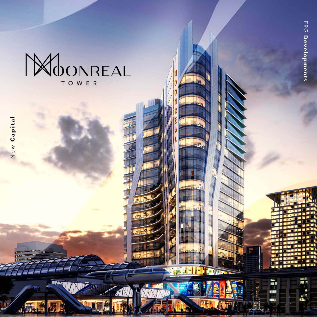 مول مونوريل تاور العاصمة الإدارية الجديدةMall Monorail Tower New Capital تجاري - اداري - طبي - فندقي