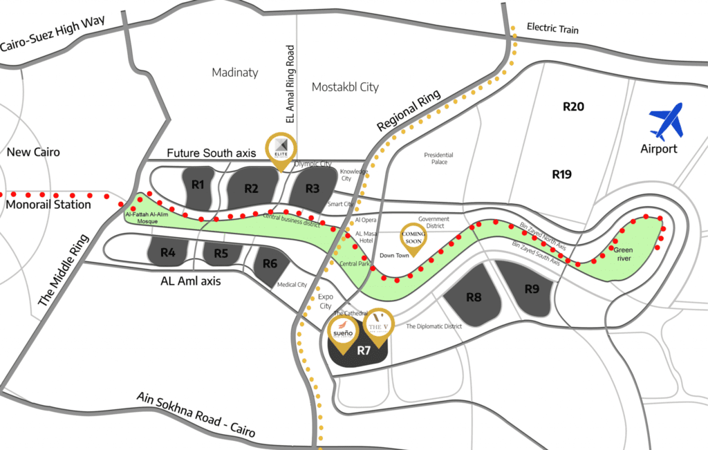 مول ذا في العاصمة الادارية الجديدةMall The V New Capital تجاري