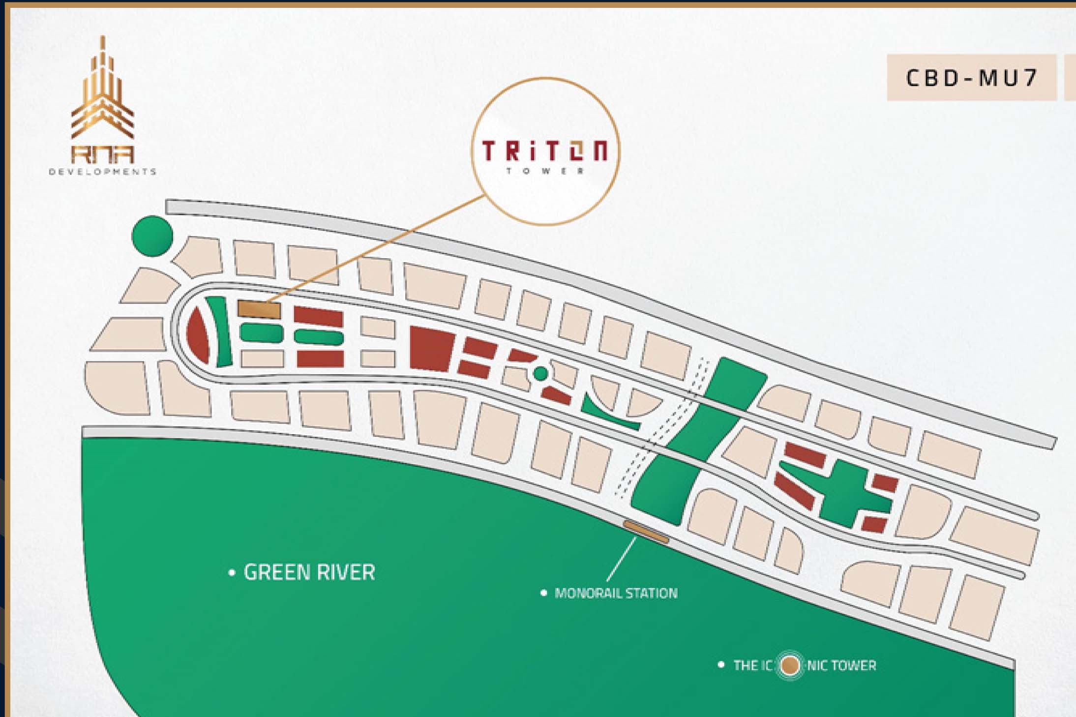 مول تريتون تاور العاصمة الإدارية الجديدةMall Triton Tower New Capital تجاري - اداري - طبي