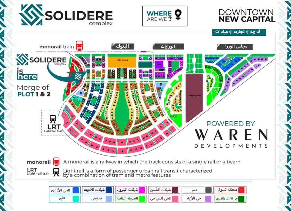 مول سوليديرالعاصمة الإدارية الجديدةMall Solidere New Capital تجاري - اداري - طبي