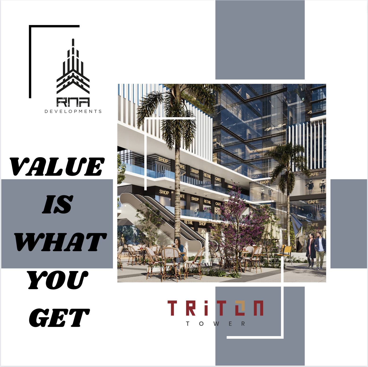 مول تريتون تاور العاصمة الإدارية الجديدةMall Triton Tower New Capital تجاري - اداري - طبي