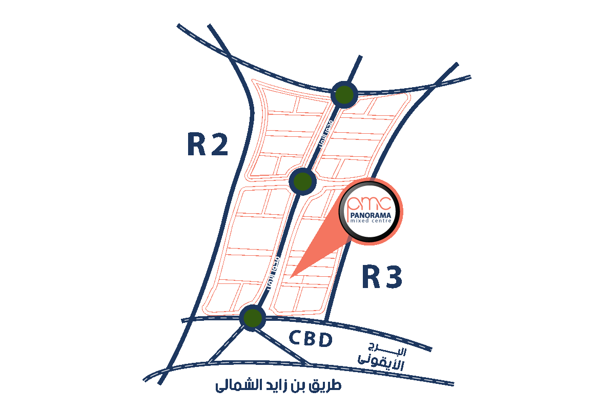 يقع مول بانورما ميكسيد سنتر العاصمة الإدارية الجديدة