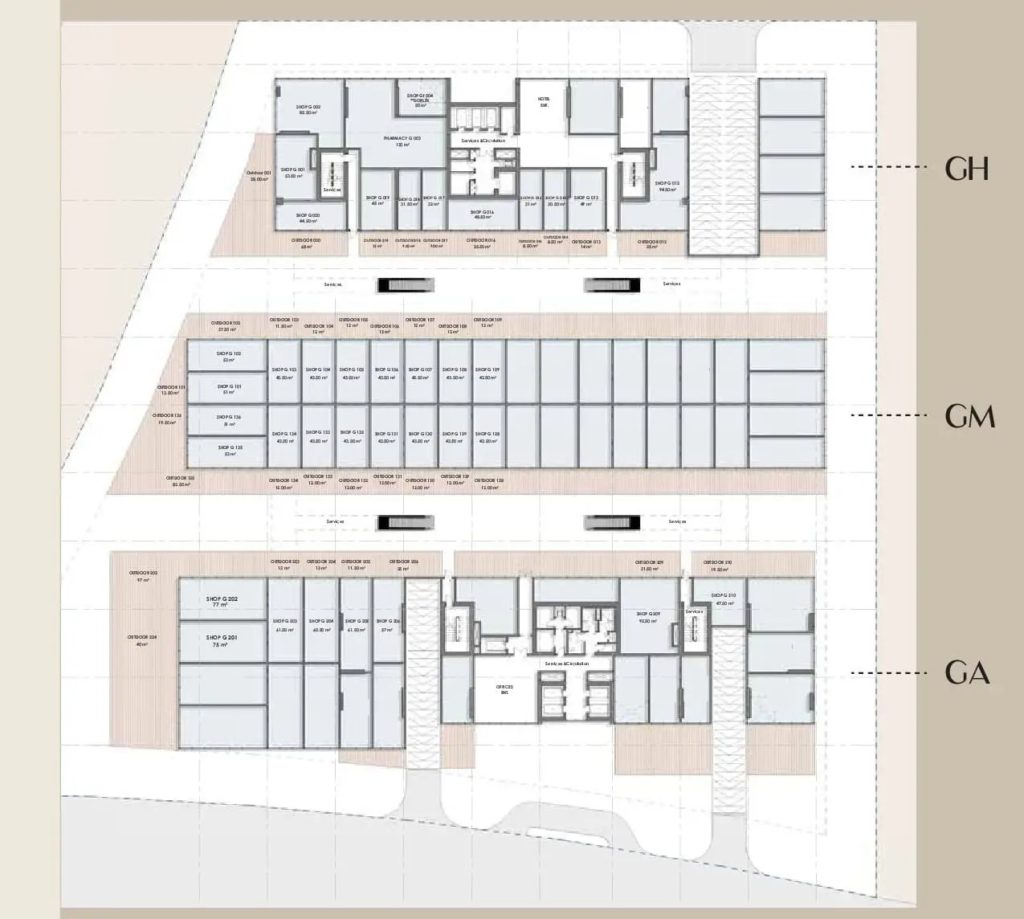 مول دبل تو تاور العاصمة الإدارية الجديدة - Mall Double Two Tower New Capitalتجاري - اداري - فندقي