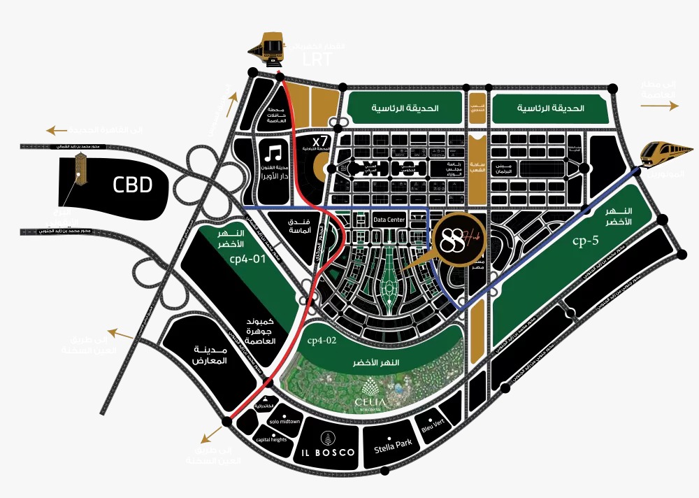 مول 88 هب العاصمة الإدارية الجديدةMall 88 Hub New Capital تجاري - اداري