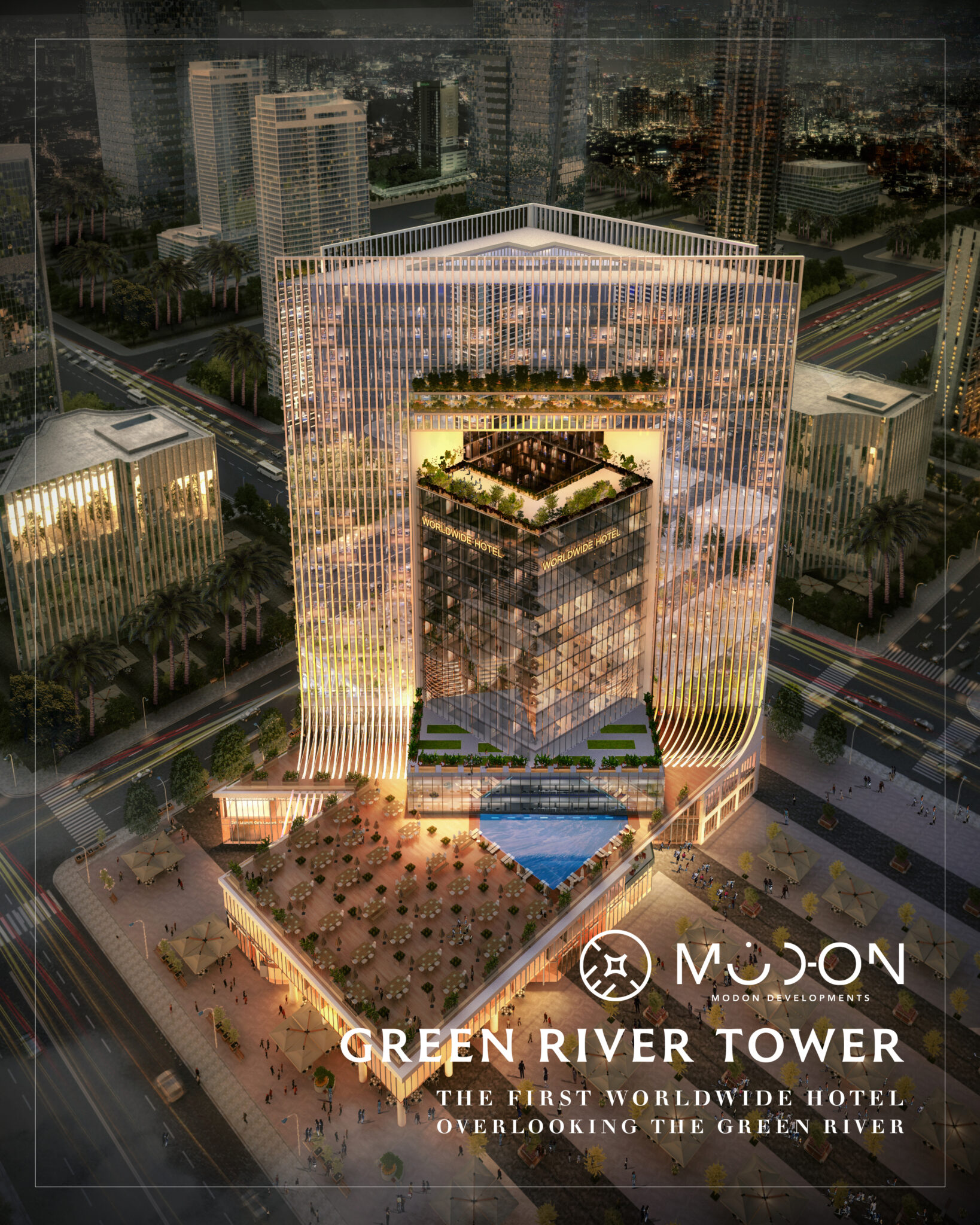 مول هيلتون جرين ريفر العاصمة الإدارية الجديدة - Mall Hilton Green River New Capital اداري - فندقي