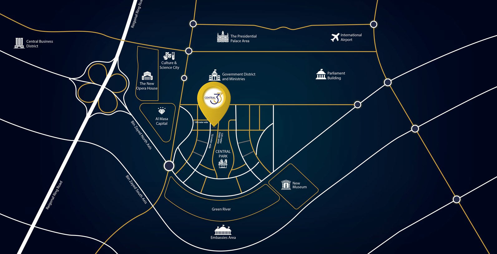 مول سنترال 33 العاصمة الإدارية الجديدةMall Central 33 New Capital تجاري - اداري