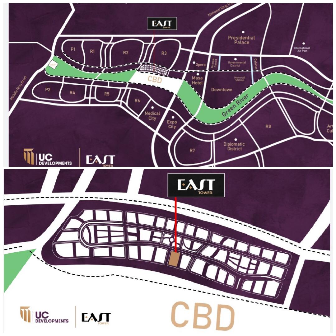 مول ايست تاور العاصمة الإدارية الجديدةMall East Tower New Capital تجاري - اداري - طبي - فندقي