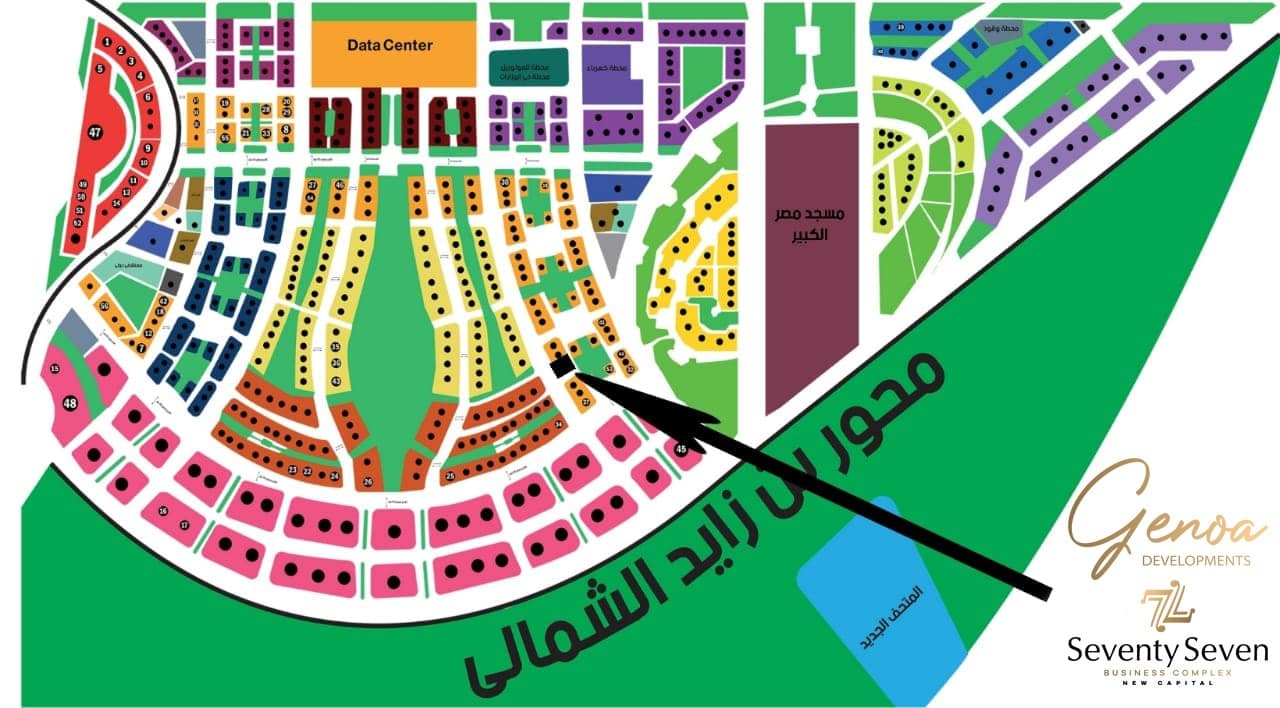 مول 77 بيزنس تاور العاصمة الإدارية الجديدةMall 77 Business Tower New Capital تجاري - اداري - طبي