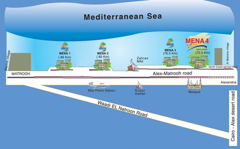 قرية مينا 4 بالساحل الشمالي - Mena 4 Resort North Coast