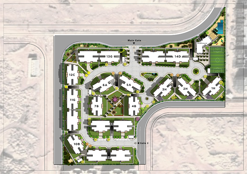 كمبوند جرين 6 مدينة السادس من أكتوبر Compound Green 6 6th October سكني