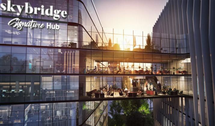 مول سكاي بيريدج هاب العاصمة الإدارية الجديدة - Mall Sky Bridge Signature Hun New Capitalتجاري - اداري - فندقي