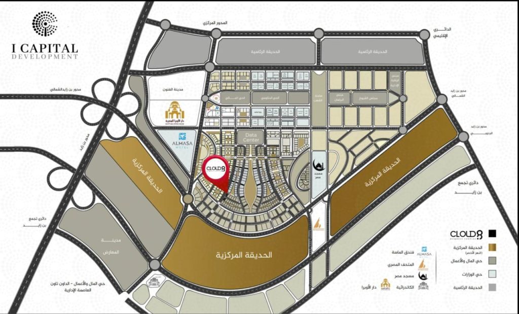 مول كلاود 8 بيزنس كومبلكس العاصمة الإدارية الجديدة - Mall Cloud 8 Business Complex New Capitalتجاري - اداري - طبي