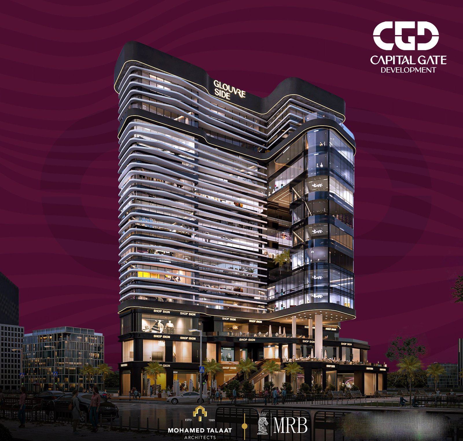 مول جلوفر سايد بيزنس تاور العاصمة الإدارية الجديدة - Mall Glouvre Side Business Tower New Capital تجاري - اداري - طبي مول جلوفر سايد بيزنس تاور العاصمة الإدارية الجديدة - Mall Glouvre Side Business Tower New Capitalتجاري - اداري - طبي