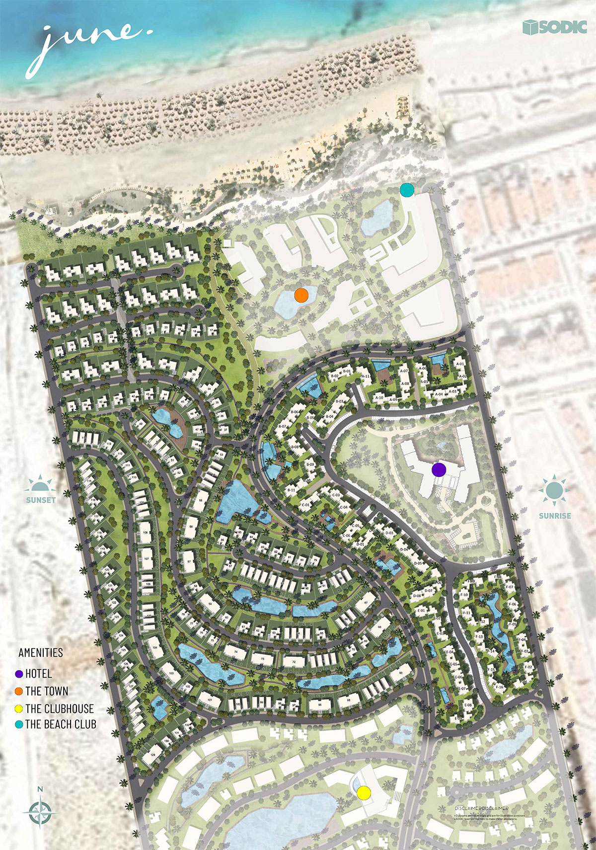 منتجع جون سوديك الساحل الشمالي- June Sodic Resort North Coast