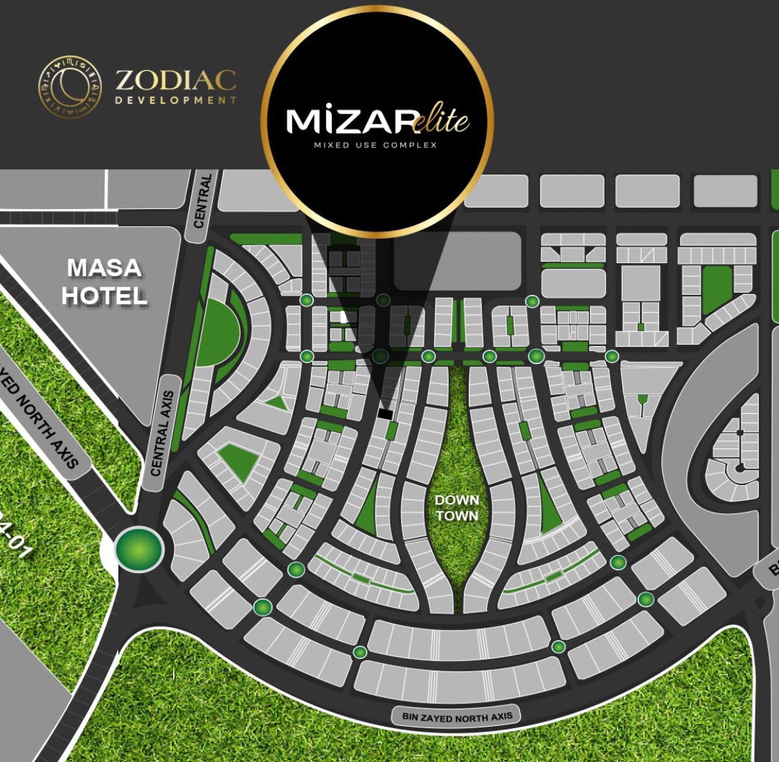 مول ميزار إيليت تاور العاصمة الإدارية الجديدة - Mall Mizar Elite Tower New Capitalتجاري - اداري - طبي