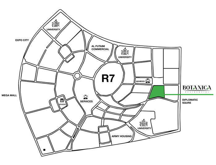 كمبوند بوتانيكا العاصمة الإدارية الجديدة - Compound Botanica New Capitalسكني