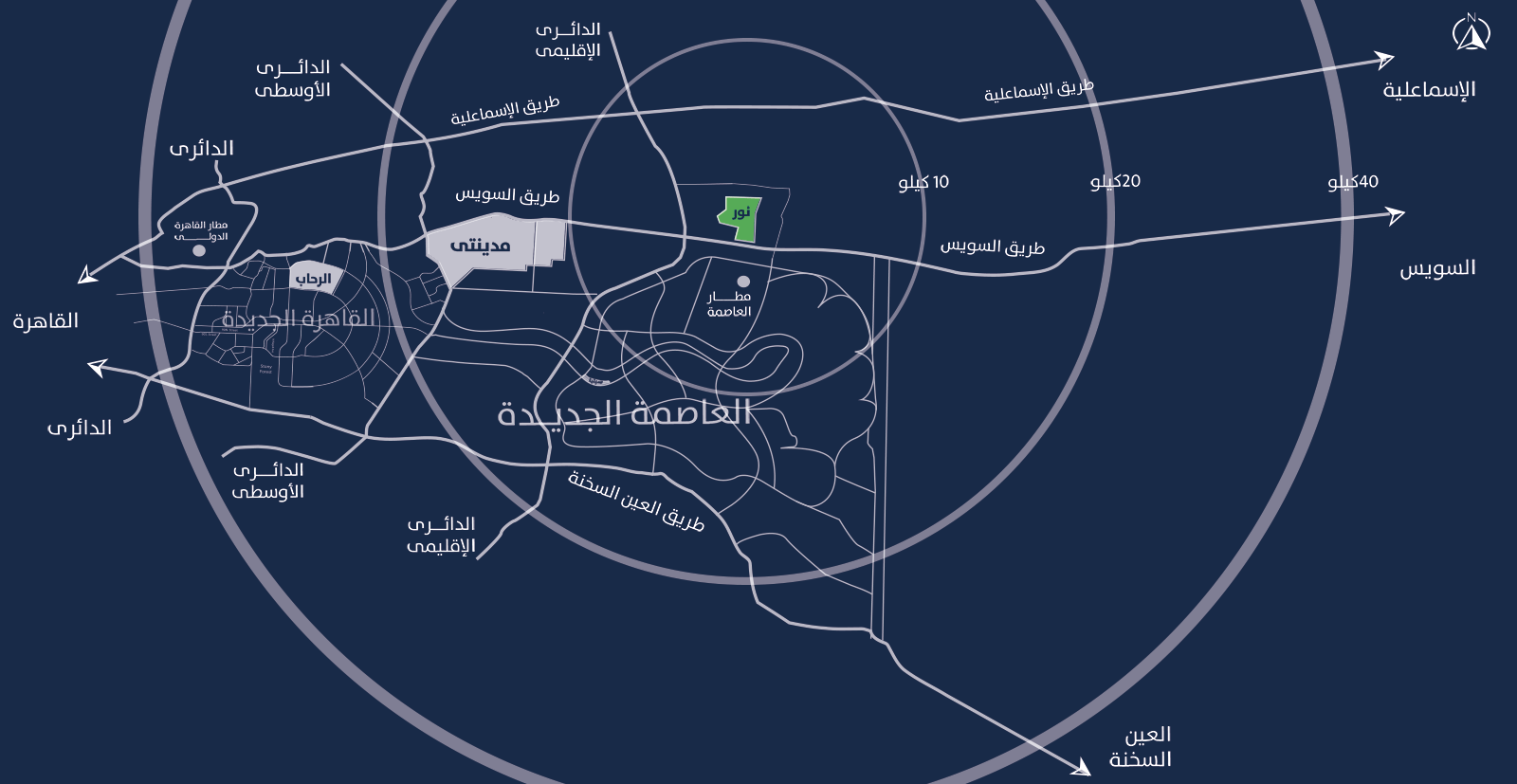 مدينة نور كابيتال جاردنز حدائق العاصمة (مدينة بدر) - Noor Capital Gardens City (Badr City)