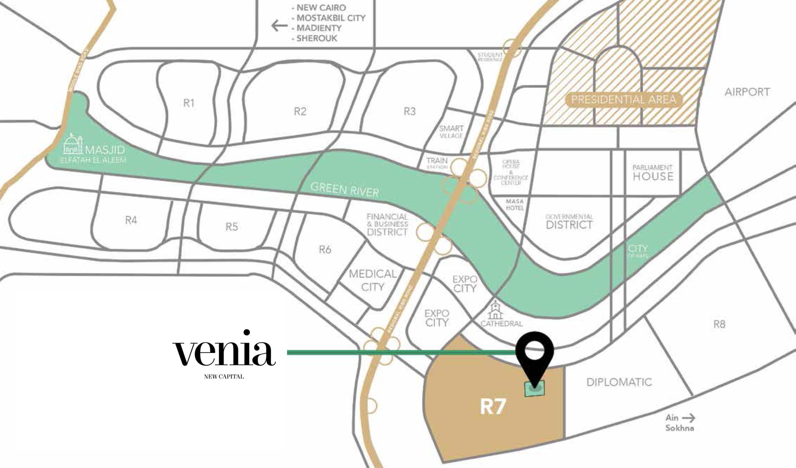 كمبوند فينيا العاصمة الادارية الجديدة - Compound VENIA New Capital