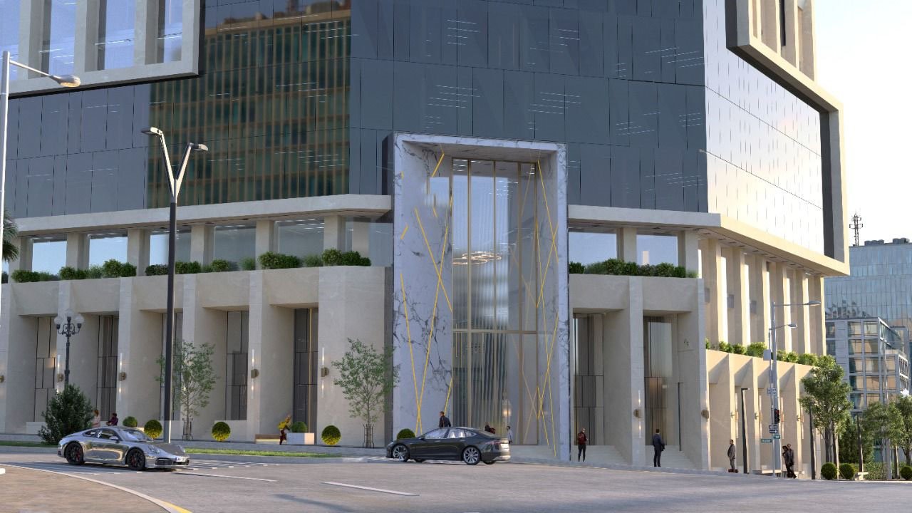 مكتب إداري أمام البنك المركزي والبورصة (العاصمة الإدارية)