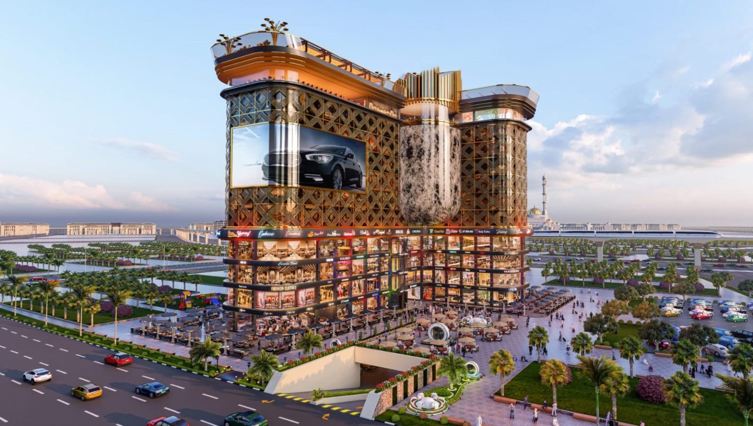 وحدة تجارية بالفود كورت بمنطقة الداون تاون (العاصمة الإدارية)