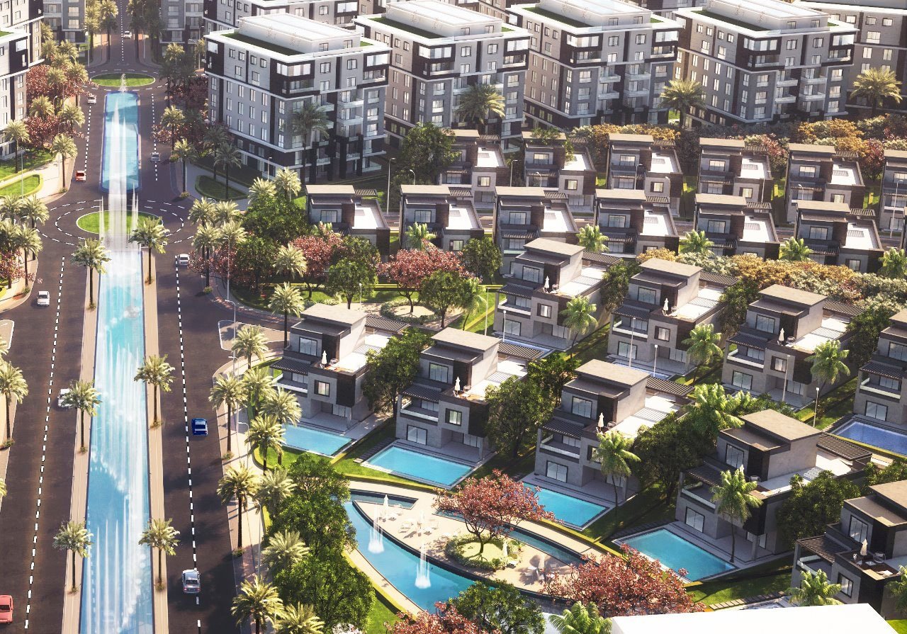 شقة سكنية فيو علي النهر الأخضر R8 (العاصمة الإدارية)