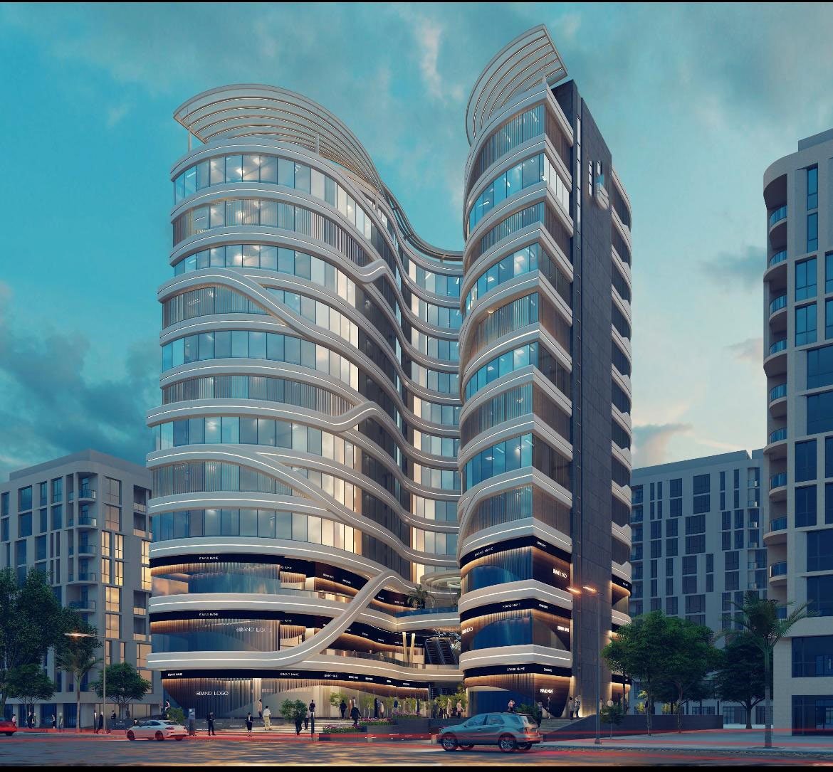 مكتب إداري بمنطقة الداون تاون (العاصمة الإدارية)