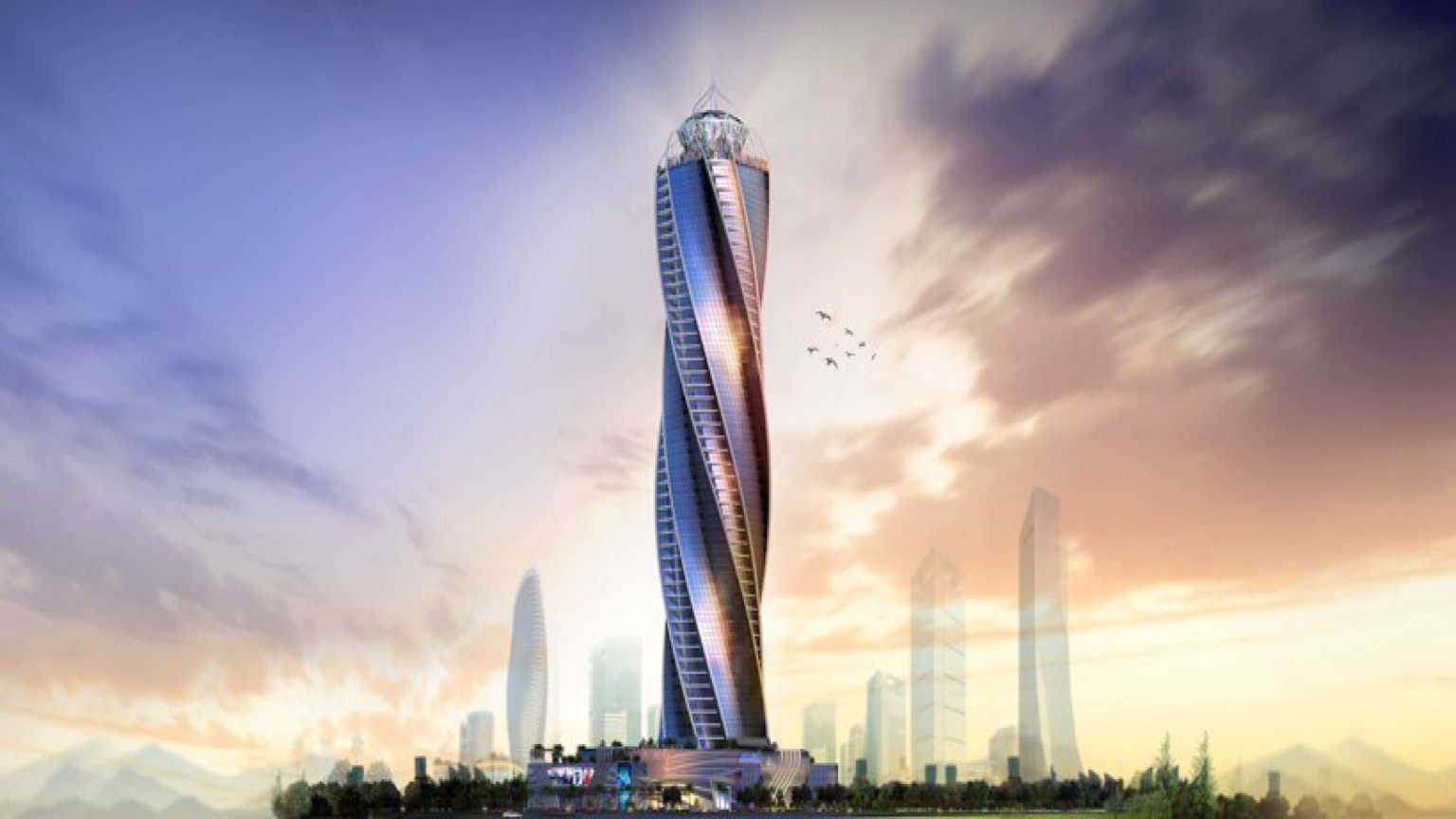 مكتب إداري علي النهر الأخضر بمنطقة CBD (العاصمة الإدارية)