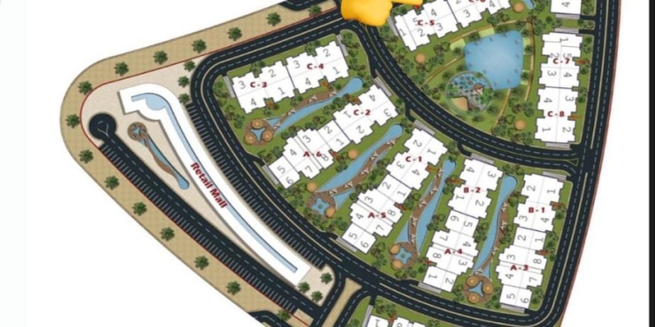 شقة بكمبوند بقلب R8 (العاصمة الإدارية الجديدة)