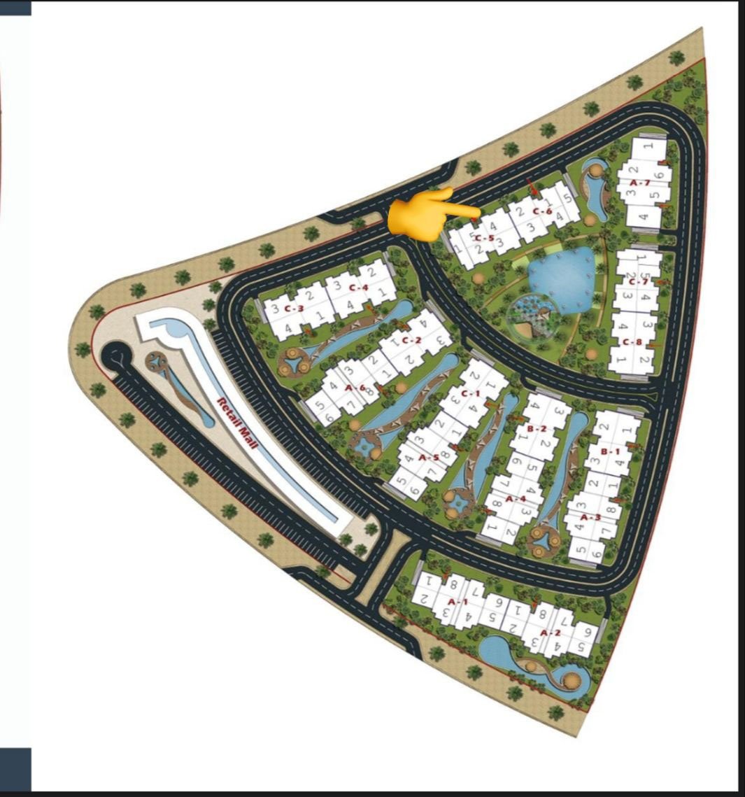 شقة بكمبوند بقلب R8 (العاصمة الإدارية الجديدة)