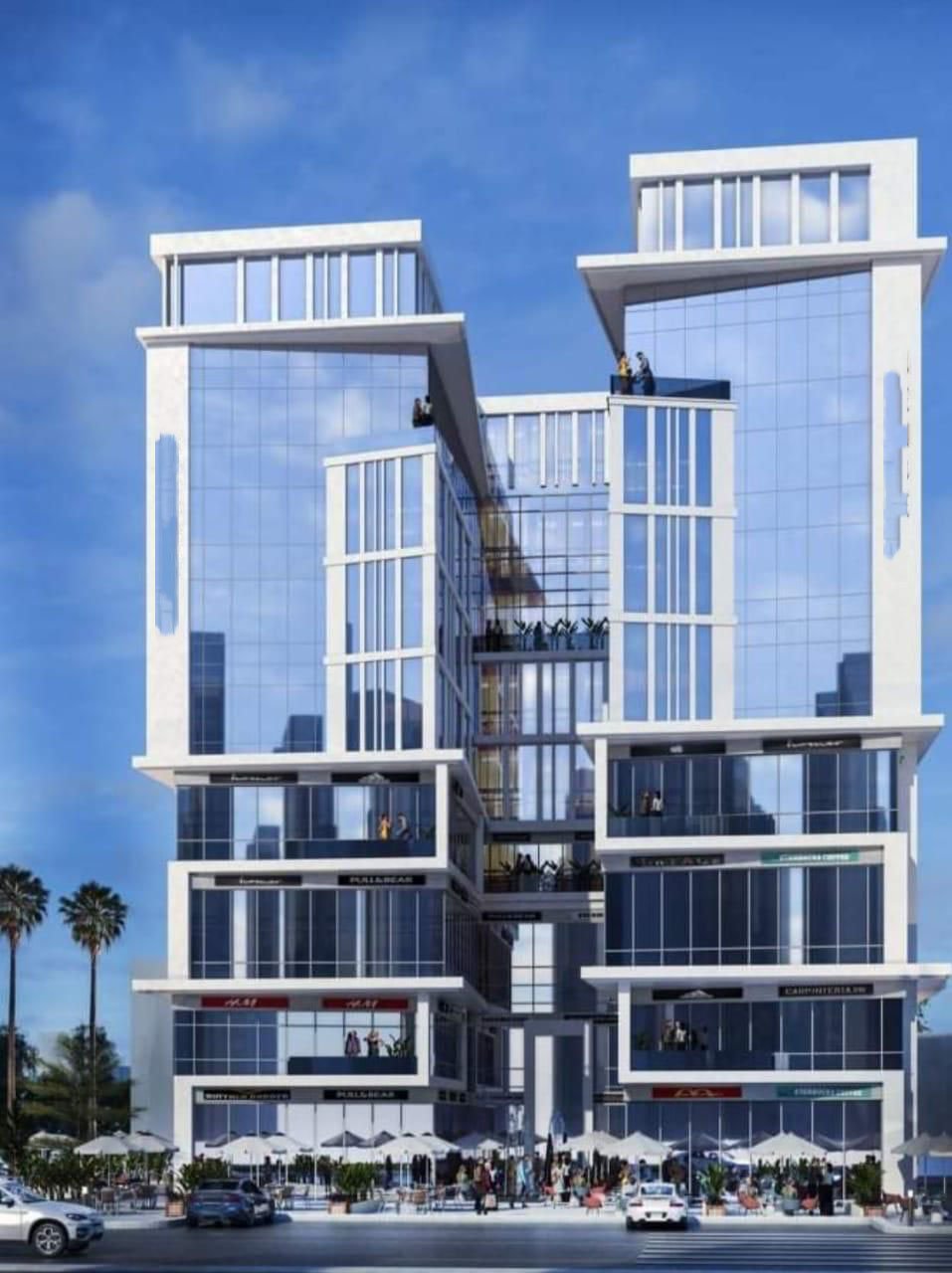 محل تجاري أمام شركات التأمين الداون تاون (العاصمة الإدارية)